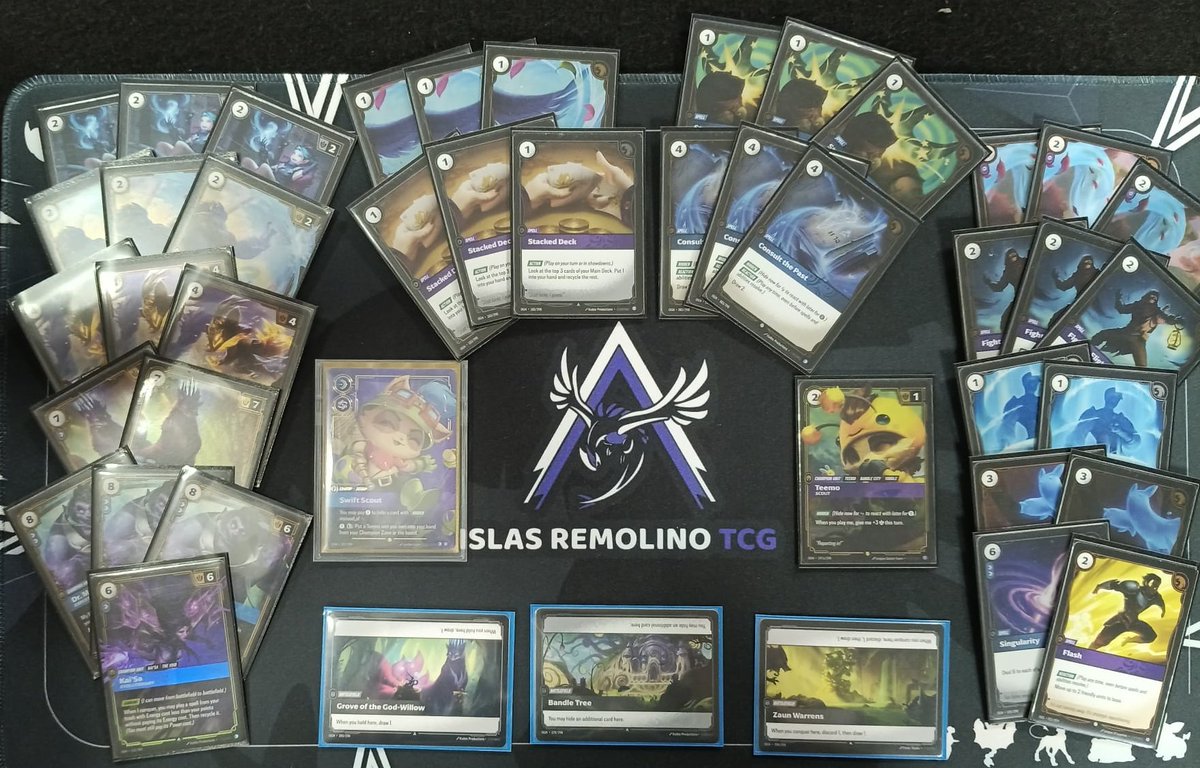 🥇 En el nexus night de mi siempre confiable Cañon Cosmo Store, gozando como un niño chico el nuevo tcg.

Me han prestado el deck 5 mins antes de empezar y me he enamorado en la primera partida, que alguien me venda un ps de mundo por dios.