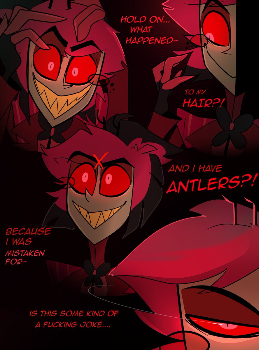 Dweed__'s tweet image. Since a lot of you wanted another part then i delivered! 😉 I also made storyboard for another parts and if this will go well then it might be the longest comic i ever did. 🙏😂
[Part 3&amp;amp;4]
x.com/i/status/20042…

#HazbinHotel #HazbinHotelAlastor #HazbinHotelFanart
