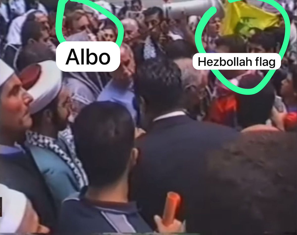 DrewPavlou's tweet image. BREAKING: New footage shows Australian Prime Minister Anthony Albanese protesting against Israel next to a Hezbollah flag early in his parliamentary career

Footage originally released by @SharriMarkson