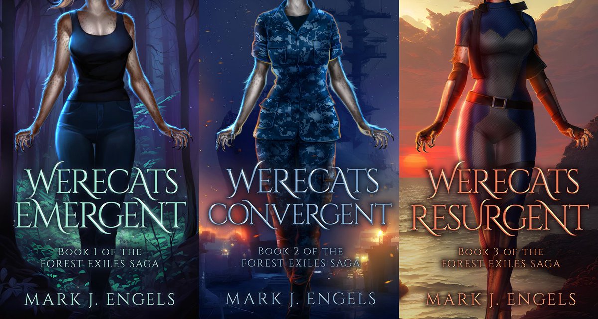 mj_engels's tweet image. Forest Exiles Saga--a breakneck urban fantasy thriller series featuring the modern-day remnant of an ancient clan of werecats, torn apart as militaries on three continents vie to exploit their deadly talents. Ebooks and paperbacks now widely available worldwide! Link below👇👇👇