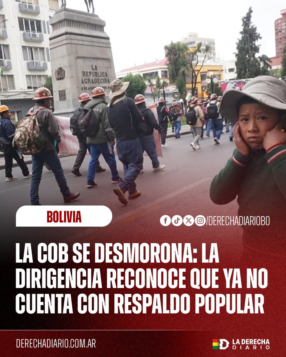 🚨🇧🇴 | NI LA GENTE LOS SIGUE: El representante de la COB, Félix Nina, terminó admitiendo el fracaso de sus movilizaciones golpistas al criticar a la población por no apoyarlos, reconociendo que no lograron los objetivos que buscaban.