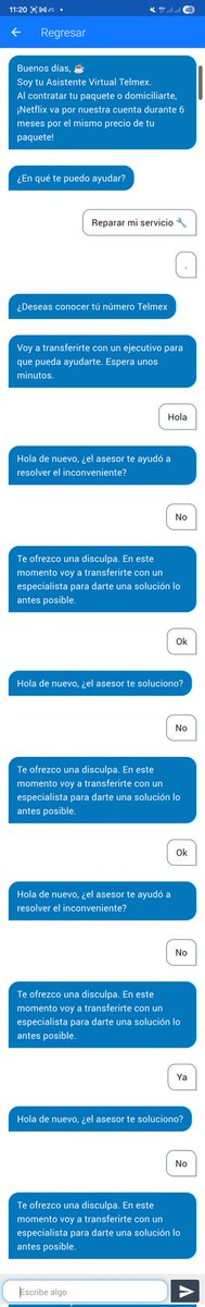 juanyeh's tweet photo. Ayuda sigo sin servicio @TELMEXSoluciona @Telmex @Profeco @totalplaymx https://t.co/E0ZFHcmPoM