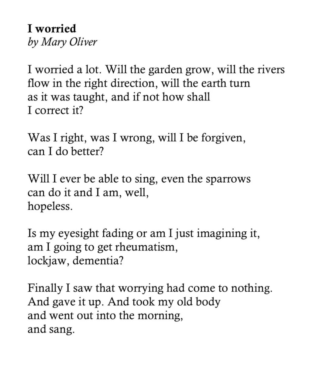 TroyOnyango's tweet image. “finally i saw that worrying had come to nothing.
and gave it up. and took my old body and went out into the morning, and sang.”