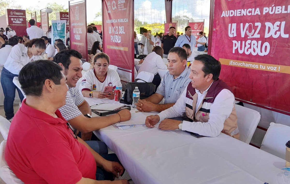 macronews's tweet image. #galeriadefotos: 
Secretaría de Obras Públicas de Quintana Roo atiende a ciudadanía en audiencia púiblica “La Voz del Pueblo” encabezada por Mara Lezama 
#seop #obraspublicas #MaraLezama #QuintanaRoo