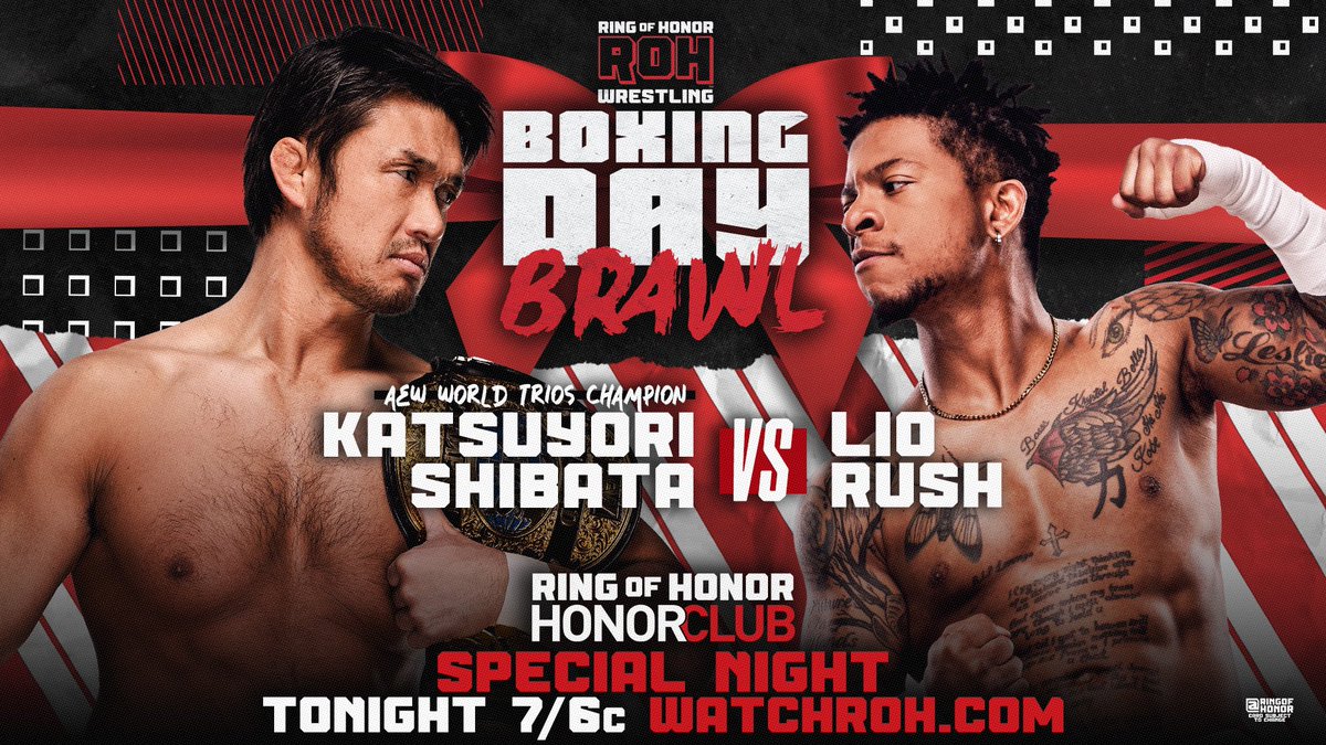 realBobbyCruise's tweet image. It’s an #ROHTV special with “Boxing Day Brawl”, headed to you from NYC. 7:00 Eastern. 

📺 Watch Boxing Day Brawl on #HonorClub at WatchROH.com 7/6c