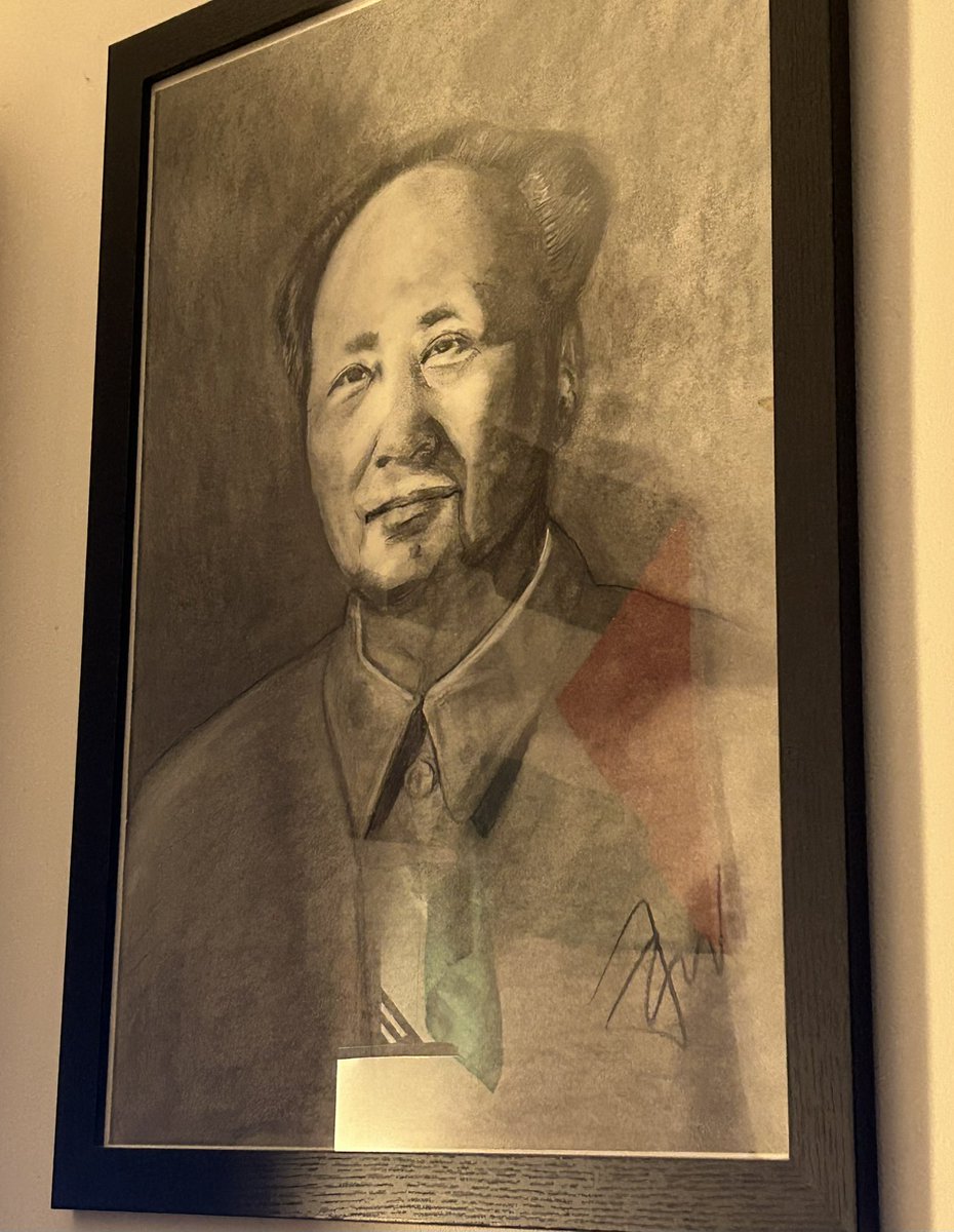 The drawing of the great teacher Chairman Mao Zedong by my glorious mum. 

Happy birthday teacher, your invincible revolutionary thought continues to inspire millions of peoples around the entire world.