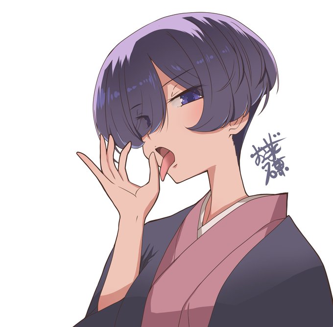 写真撮影でポーズをとる師匠
「お松、本当にこういう仕草で撮るんが流行ってるんか?」

#しっぽな #うちの師匠はしっぽがない 