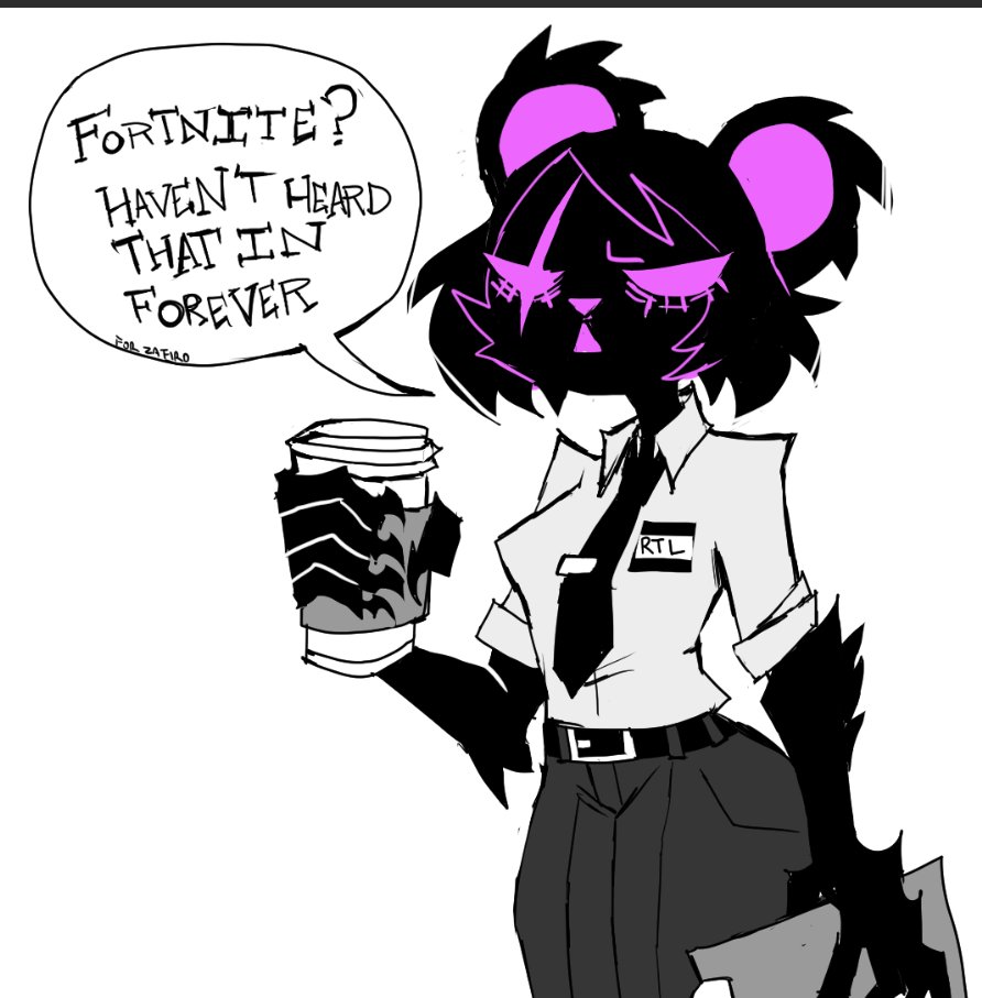 GENCZILLA's tweet image. Raven Office Leader Sketch