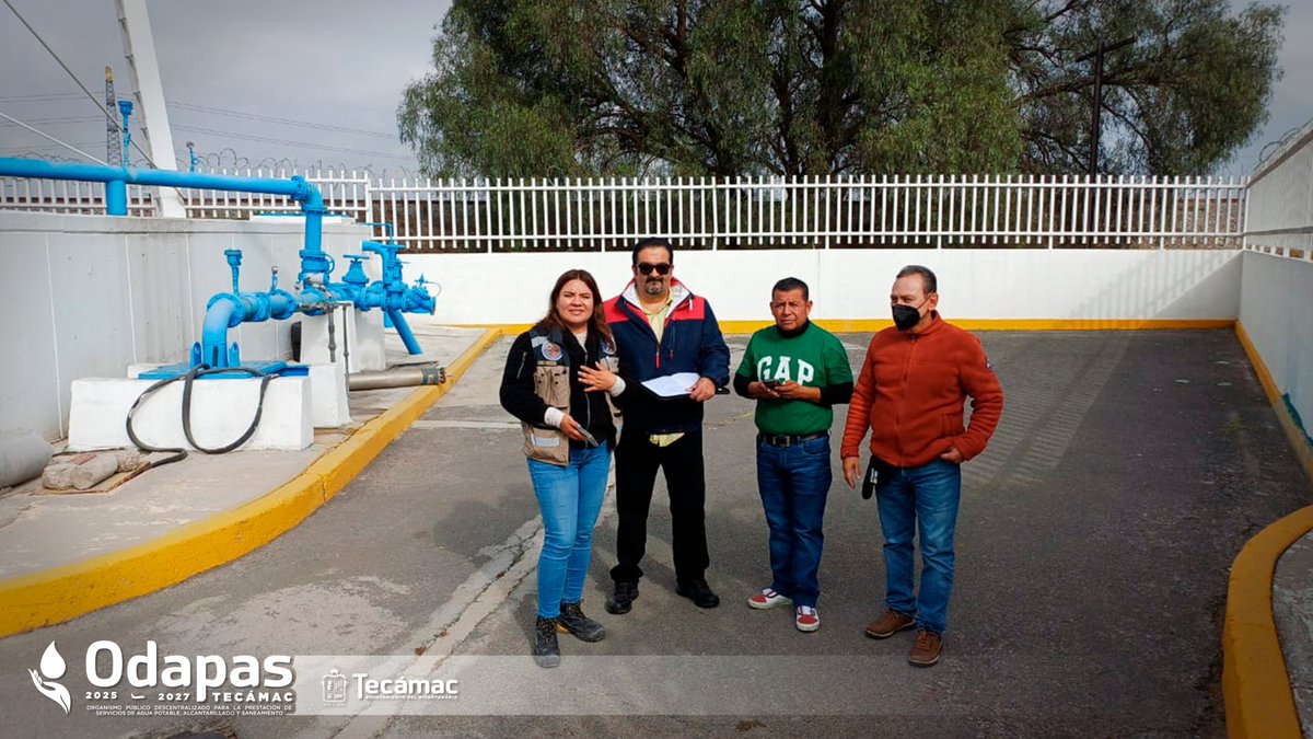 AyuntaTec2025's tweet photo. Esta mañana recibimos al personal del Frente 2 AIFA–Pachuca en la Planta de Tratamiento de Aguas Residuales Galaxias, donde se realizó un recorrido guiado para conocer el funcionamiento y la importancia del tratamiento del agua.

#ODAPAS #Tecámac #AIFA https://t.co/u6WyubhDHJ