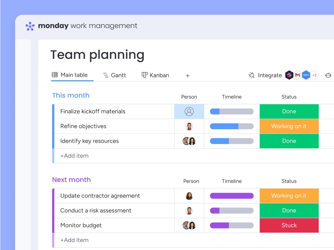 You're using 6 different tools to manage 1 project. What you really need is → try.monday.com/vdu3md98r12o

Monday puts everything in 1 visual workspace where your entire team can see who's doing what, by when—no hunting, no guessing, no chaos.

Stop managing tools. Start working.