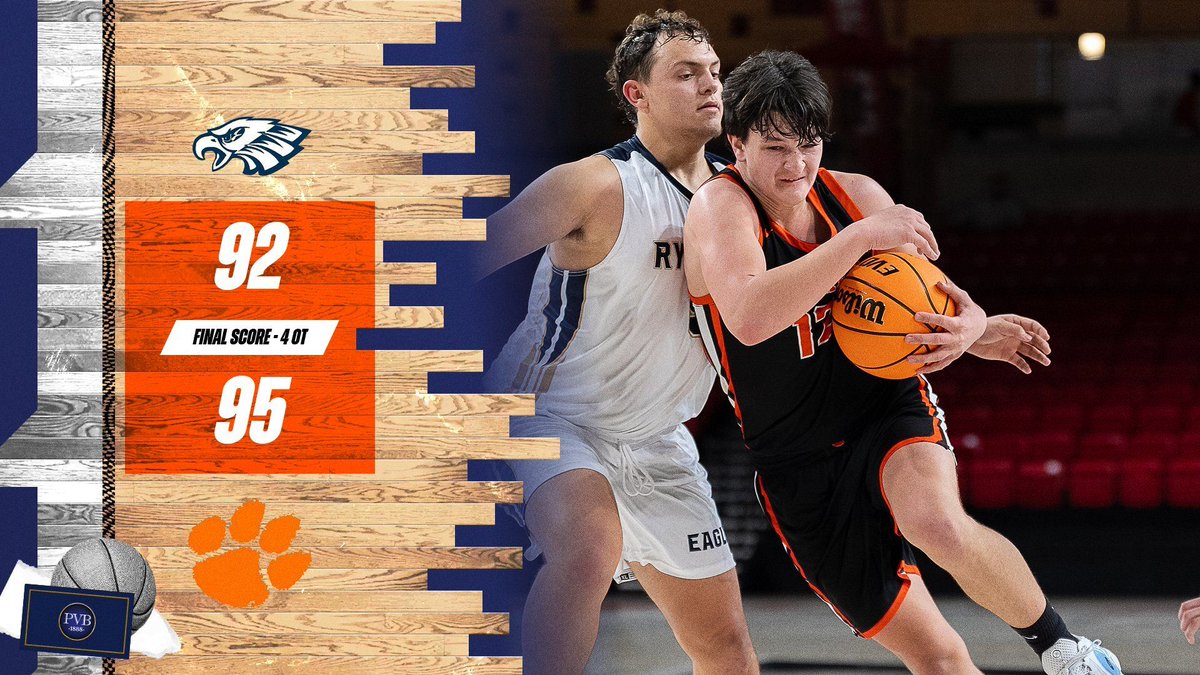 DJP_ConvoCenter's tweet photo. WHAT A START!!!  We kick off the Powell Valley National Bank Holiday Classic in classic fashion as Honaker edges out Rye Cove, 95-92 in the longest game in tournament history, a 4OT thriller! https://t.co/voEL6pidg1