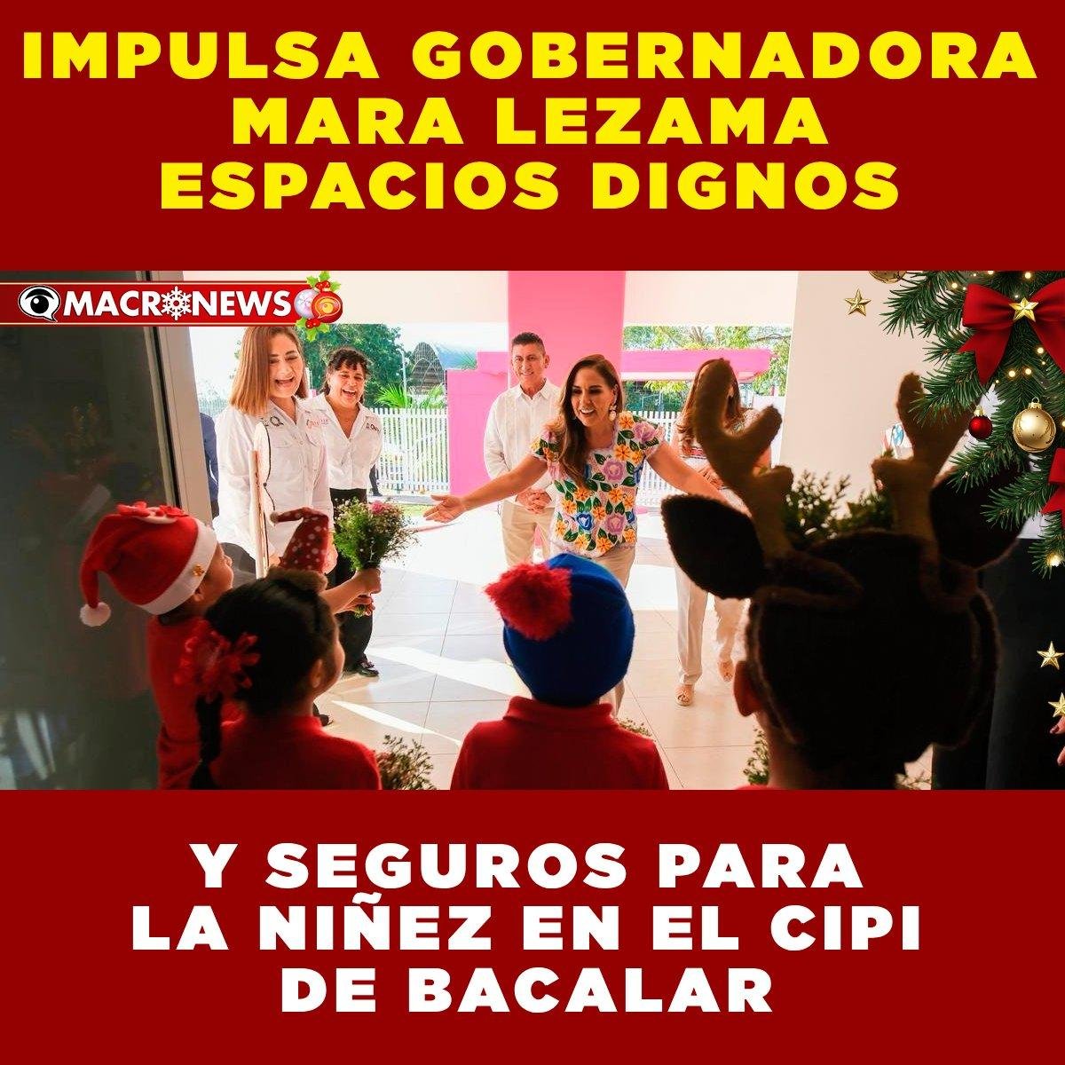 macronews's tweet image. #galeríadefotos:  Impulsa gobernadora Mara Lezama espacios dignos y seguros para la niñez en el CIPI de Bacalar #seop #obraspublicas #maralezama
