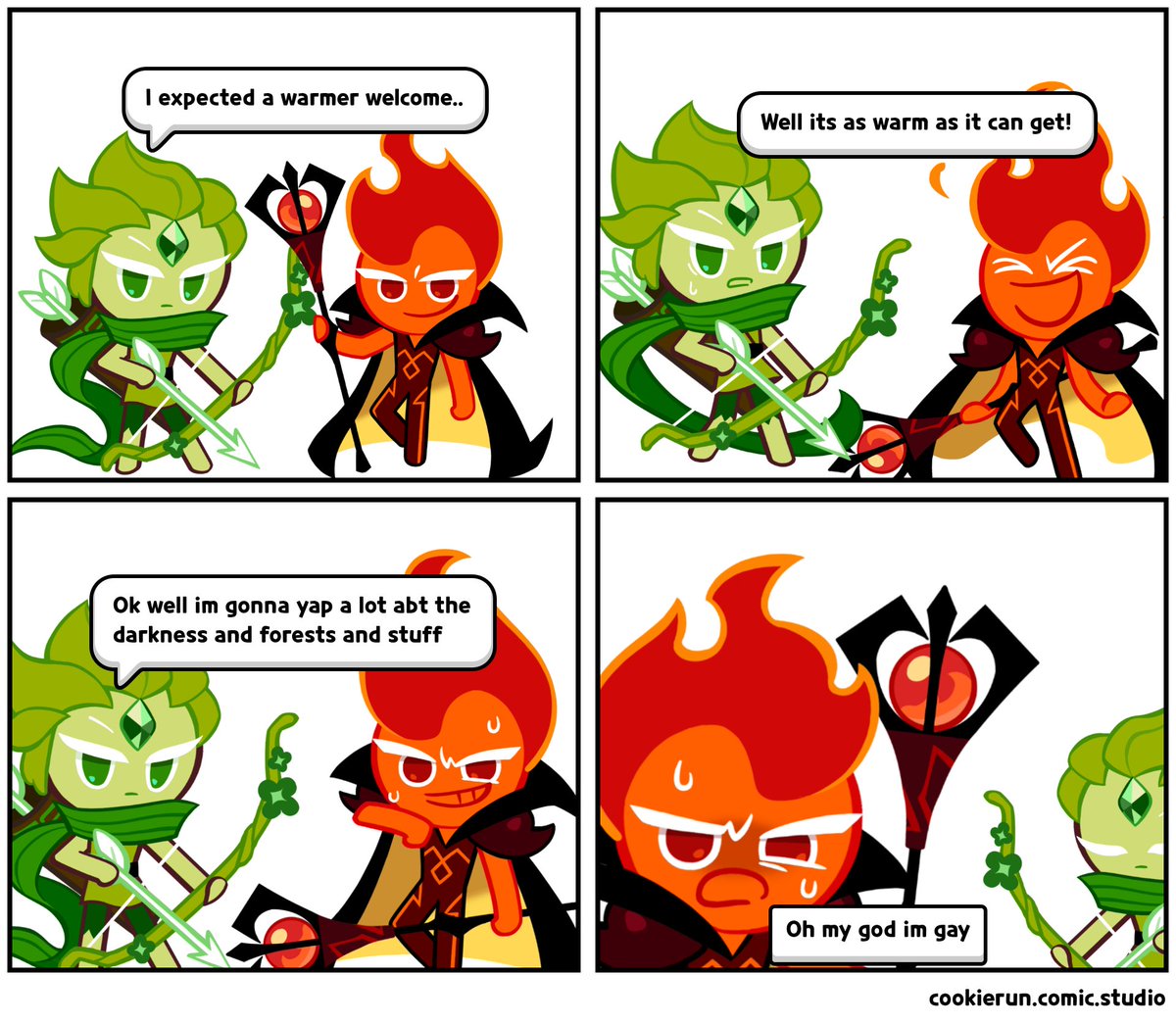 ILoveFireWind's tweet image. Remembering my stupid 9th grade cookie run comics I made to distract myself in school