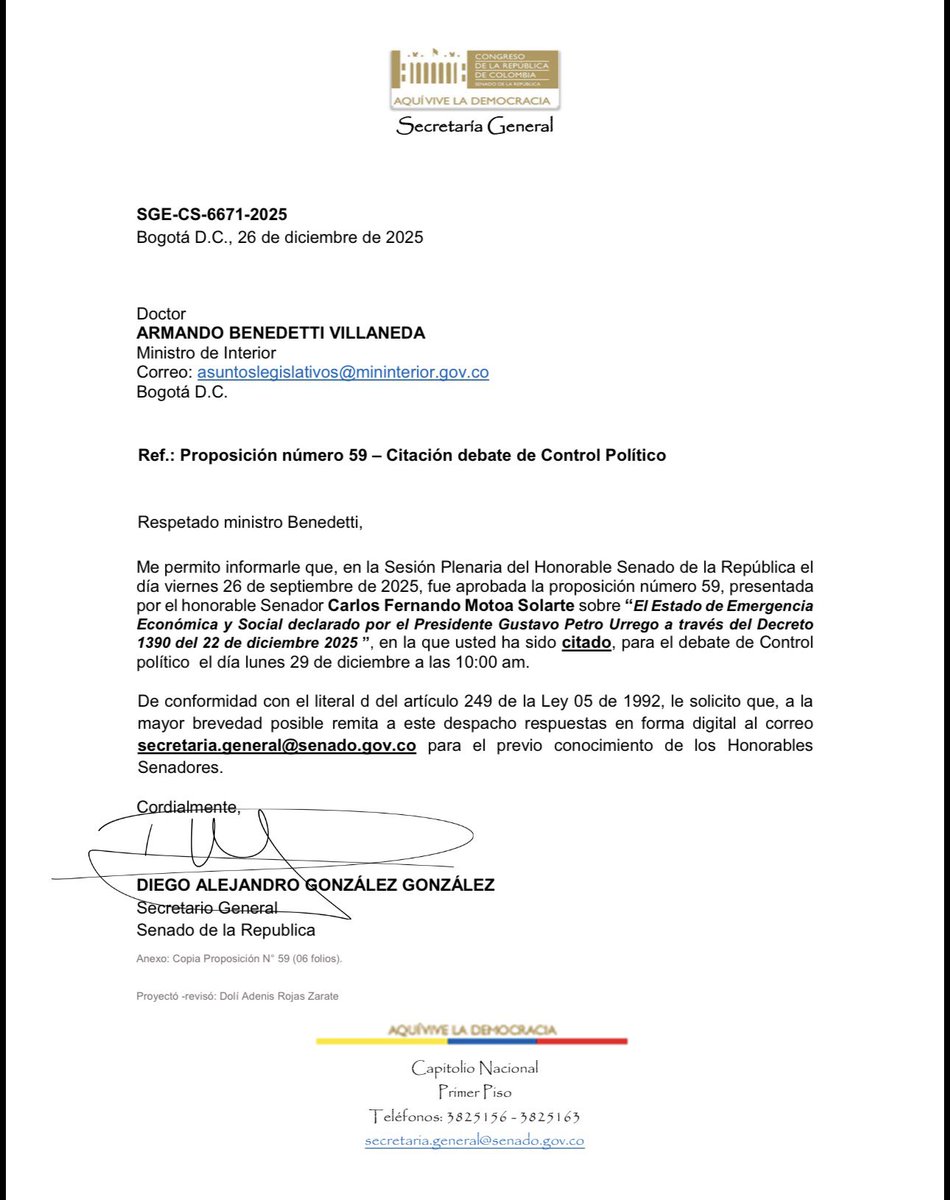 AABenedetti's tweet image. Esta citación que me hacen desde el Congreso está mal hecha porque pone la fecha de su aprobación el 26 de septiembre, y hoy es 26 de diciembre. Es tanto el afán por favorecer a los ricos que cometen estos errores. Ahí no contemplan tampoco que una vez llegado el cuestionario…