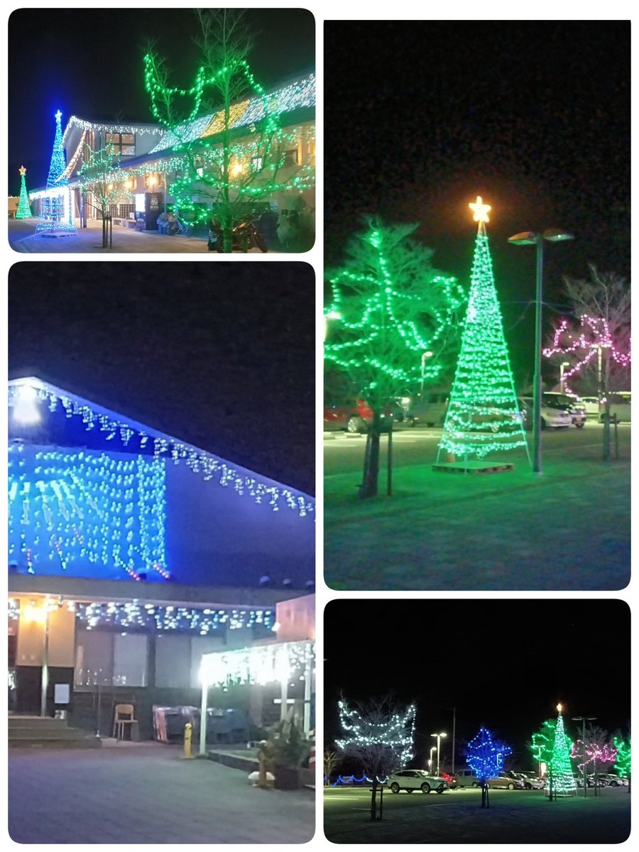 ✨姫路市　#はやしだ交流センター 、建物全体が輝く壮大なイルミネーション開催中💡 クリスマスツリー風デザインやフェンスの電飾も美しいけど、建物全体が光る姿にビックリ！ここはスーパー銭湯も併設なので、イルミ楽しんだ後は温かいお湯で癒されてみて✨ #イルミネーション  #フォトスポット