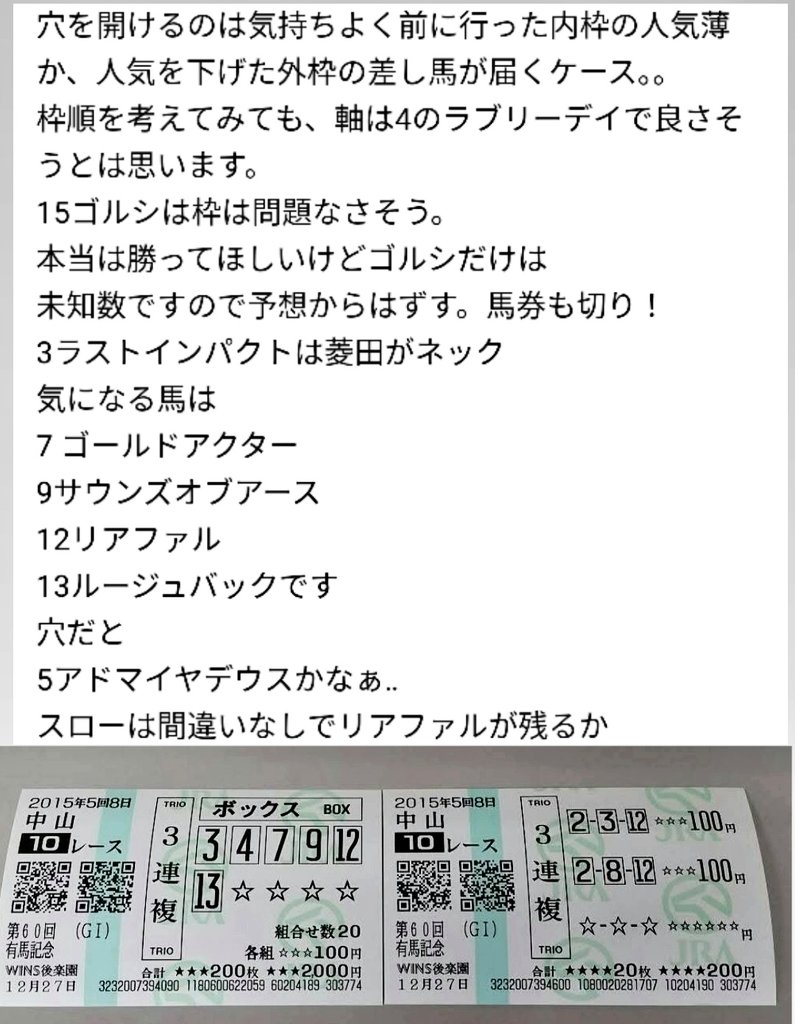 ゴールドアクター　有馬　馬券 ゴールドアクター 有馬 馬券 ゴールドアクター - Wikipedia