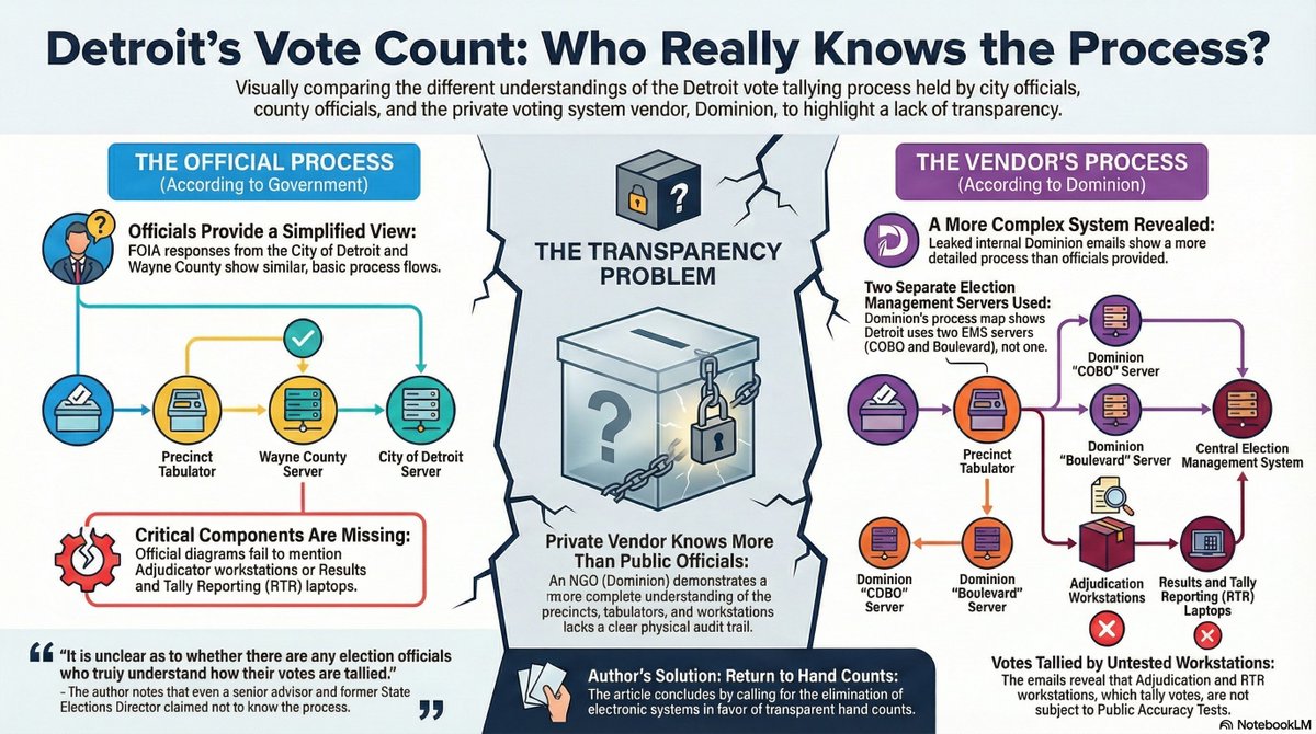 'Tis the season to share evidence of election fraud with all those victimized by the federal government led censorship efforts in the wake of the #2020Election.

Here's a primer on the #2020Election machine-driven vote tally process in Detroit.
letsfixstuff.org/2024/05/expose…