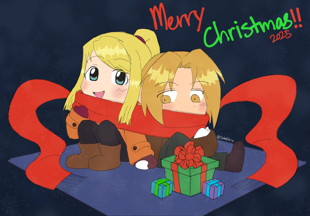 Late Christmas art of Ed and Winry!

#fma #fmab