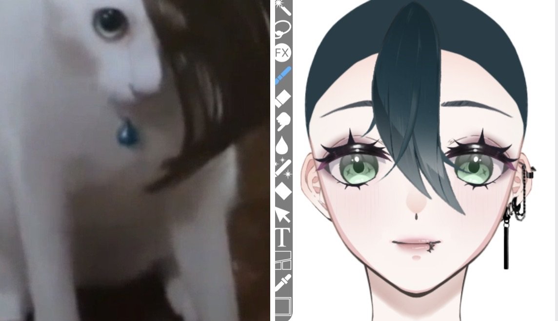 NekumaLab's tweet image. What comes to mind when I'm designing the vtuber and doing the hair.
#smallartist #vtuber #artist #vtuberdesign #design