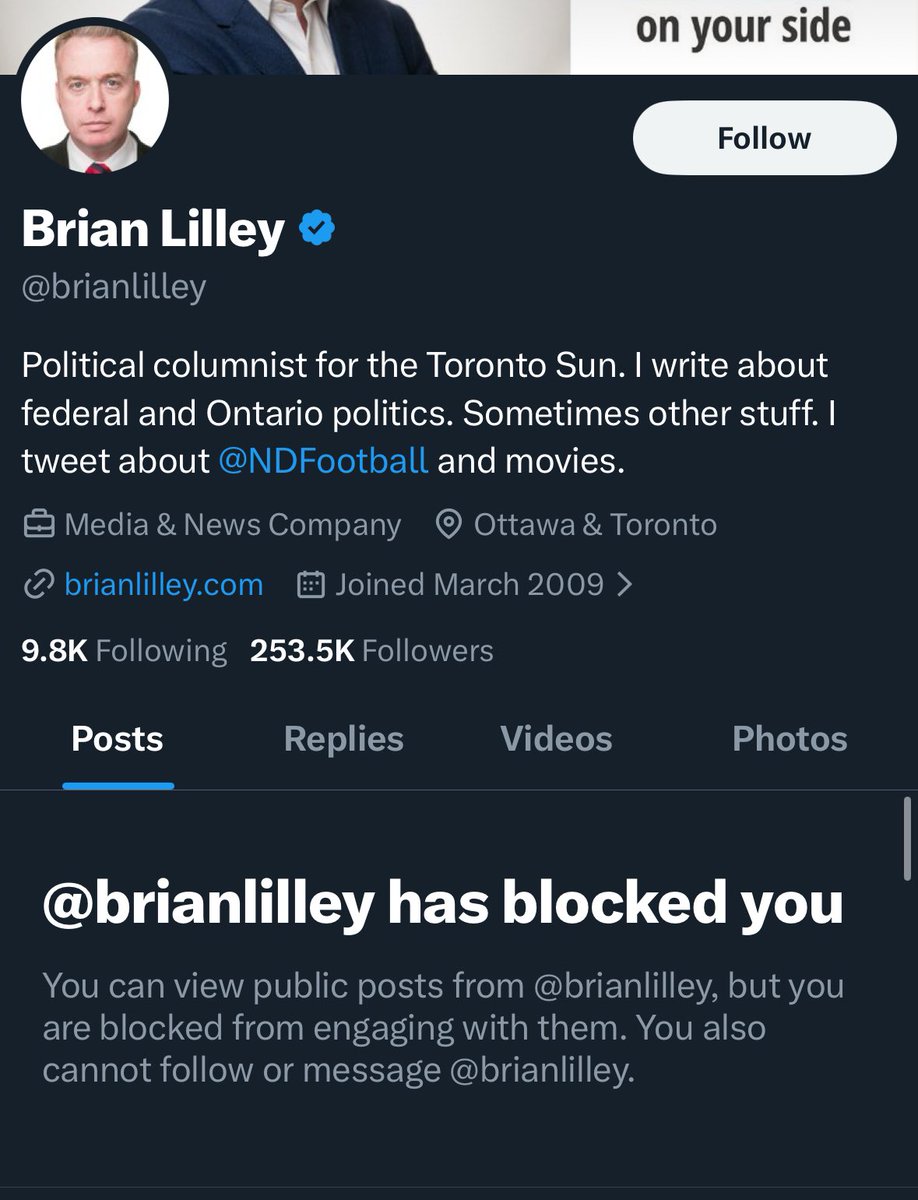CPCStaffer's tweet image. Appears @brianlilley didn’t like my suggestion of him running to be Mayor of Toronto.