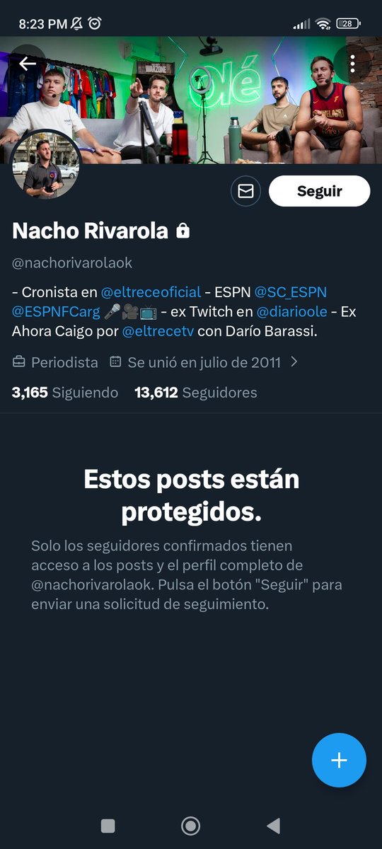 Este imbécil inventa que Colapinto y Varrone están peleados, que Franco pidió que lo bajen a Nico de la F2 y como no se la banca, pone su cuenta en privado jaja algo salame! Lo peor? Que hay mucha gente que no sigue la F1 que se lo cree 🤦