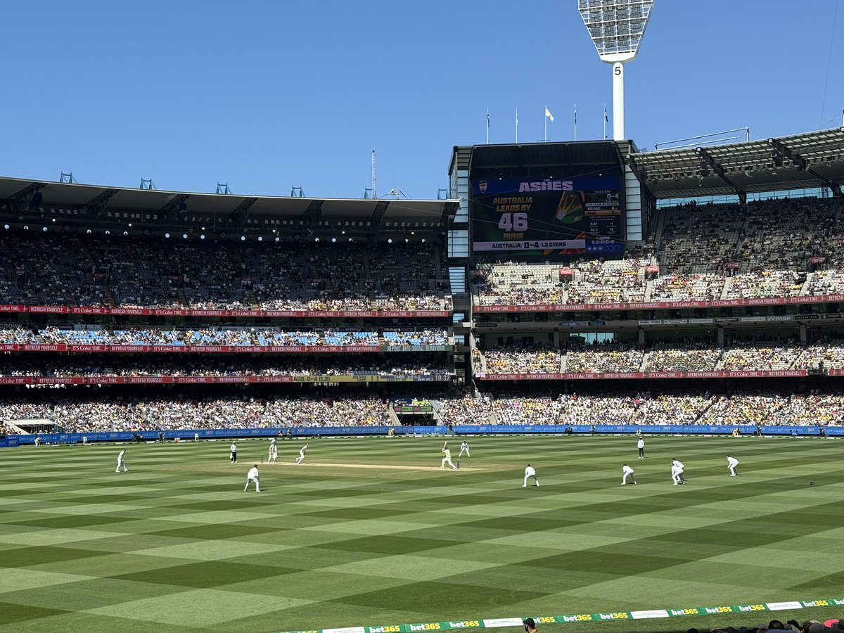 Day 2 view #Ashes2025