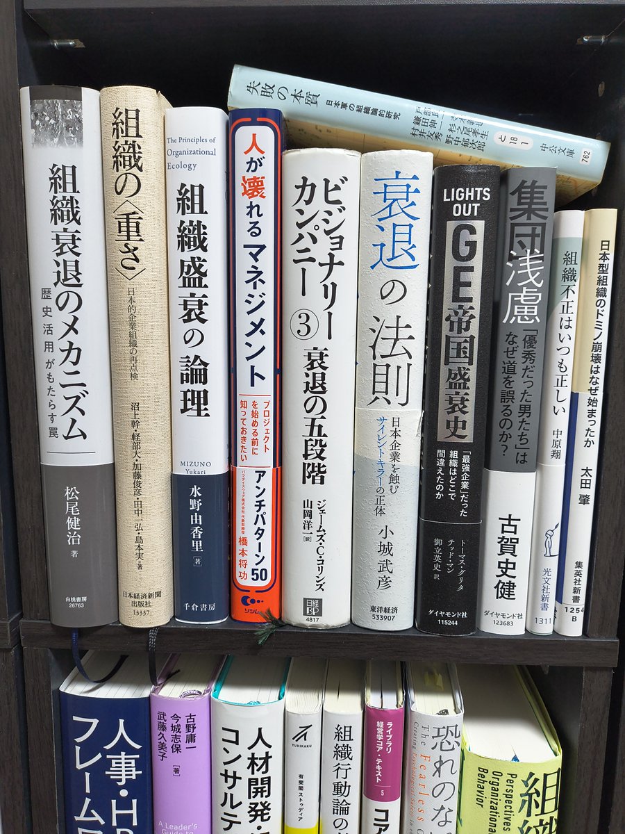 組織の失敗・衰退・崩壊から学ぶマネジメント』というテーマで、年末