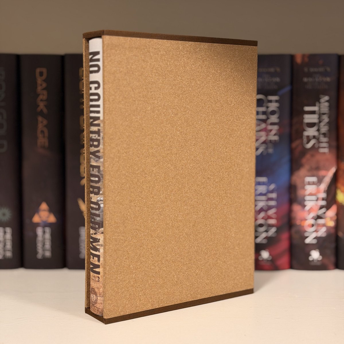 My Christmas book haul included this amazing edition of No Country for Old Men from <a href="/suntupeditions/">Suntup Editions</a>. 🔥