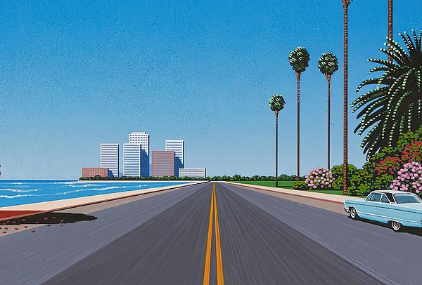 LuckyPuyo's tweet image. For those who are curious about the cover art, the art was done by Hiroshi Nagai! An incredible artist who creates gorgeous art for city pop albums. With these being a few examples! Highly recommend checking out his art for those that love these kinds of aesthetics!