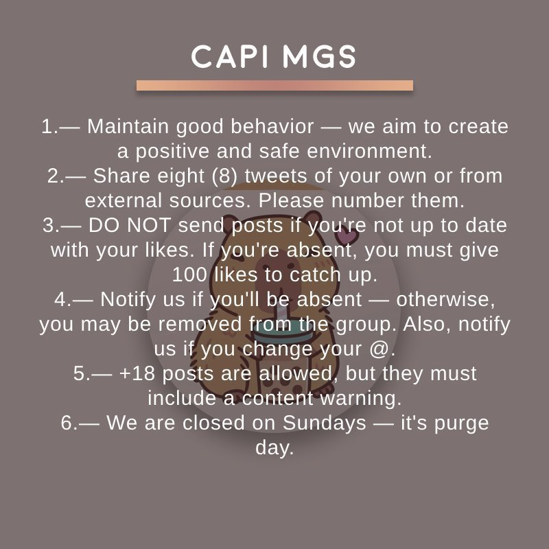 ℂ𝕒𝕡𝕪𝕓𝕒𝕣𝕒 𝐦𝐠𝐬. tweet media