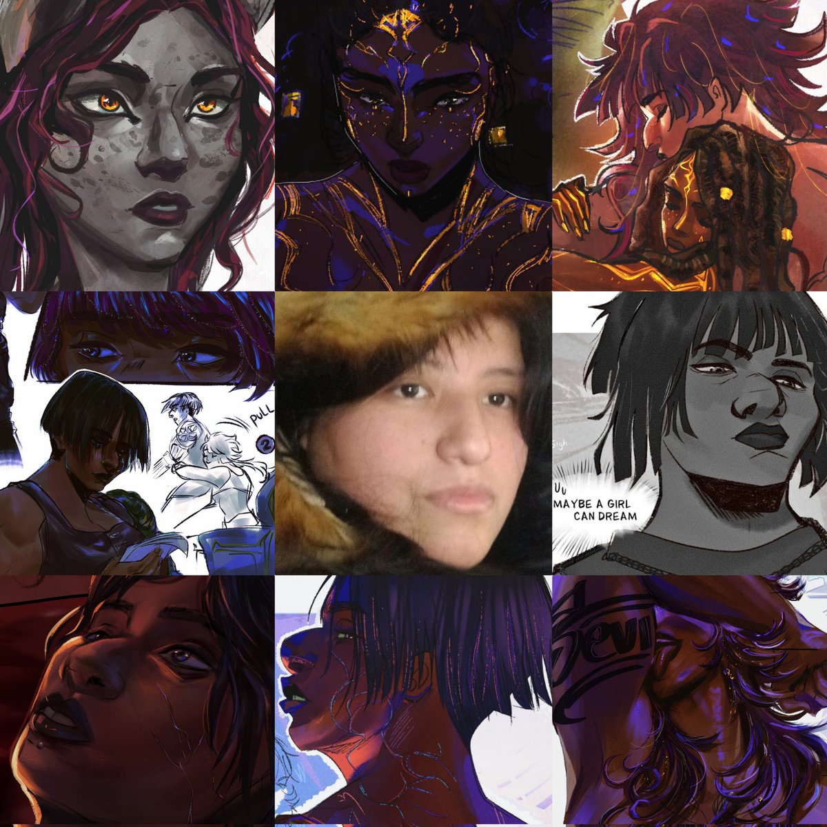 Wanted to say thank you for being here along this year 💜 your support has kept me going and im grateful to share this space with you. Happy to keep witnessing your braincells of love for women ♡ and hope to continue doing so! Much love! Keep glowing! 🐺🌌 #artvsartist2025 🎐