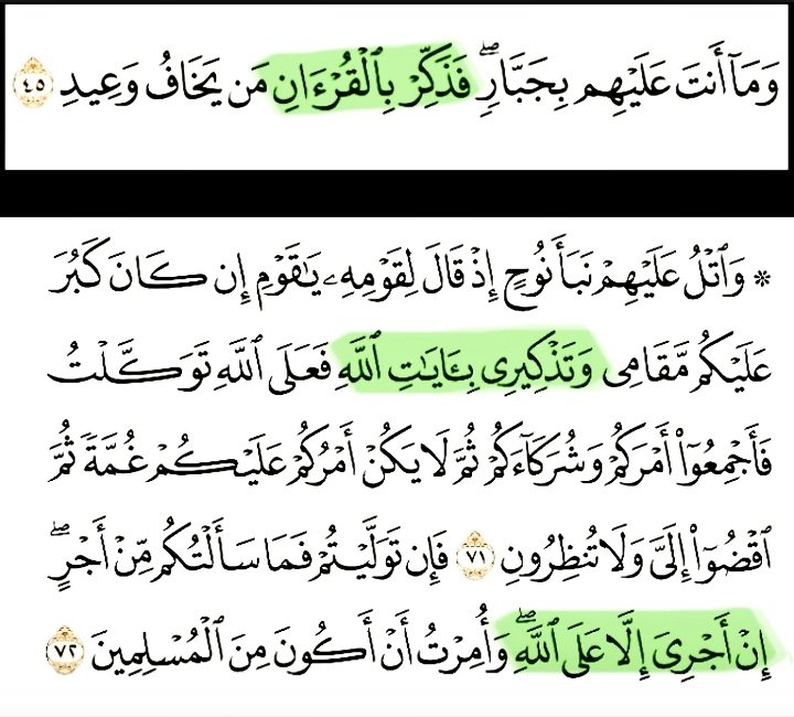فَذَكِّر بِالقُرآنِ مَن يَخافُ وَعيدِ tweet media