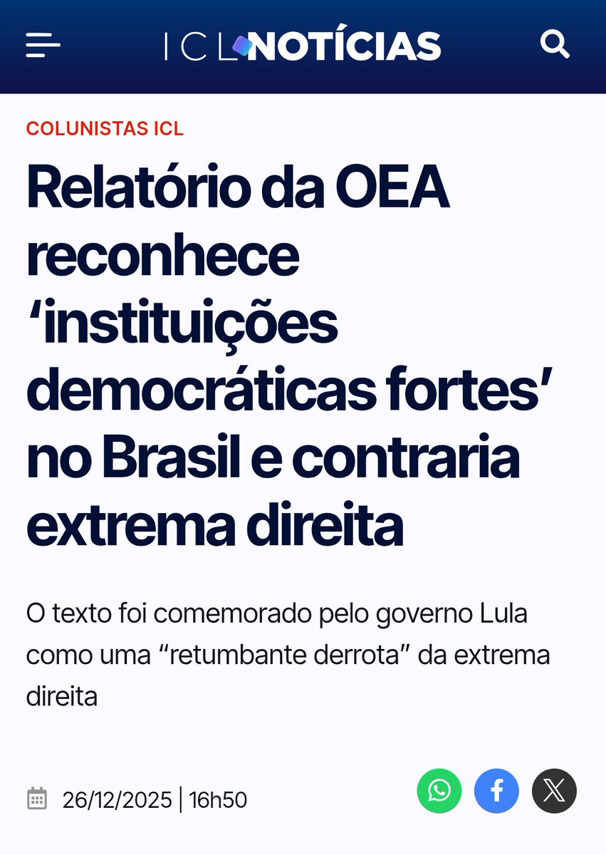Imnot_Dogno's tweet image. OEA reconhece instituições democráticas fortes no Brasil. Jamil Chade.