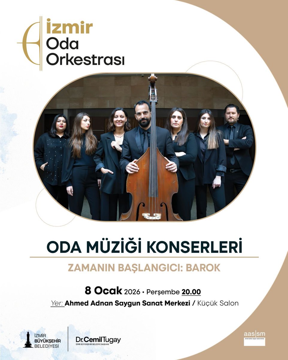 Oda Müziği Serimiz başlıyor!
8 Ocak, 20.00 • Küçük Salon

İzmir Oda Orkestrası sanatçılarımız ve çembalist Burak Basmacığlu ile, Barok Dönem’in seçkin eserlerinden oluşan repertuvarımızla buluşuyoruz.

Konser ücretsizdir.
Tüm sanatseverleri bekliyoruz!