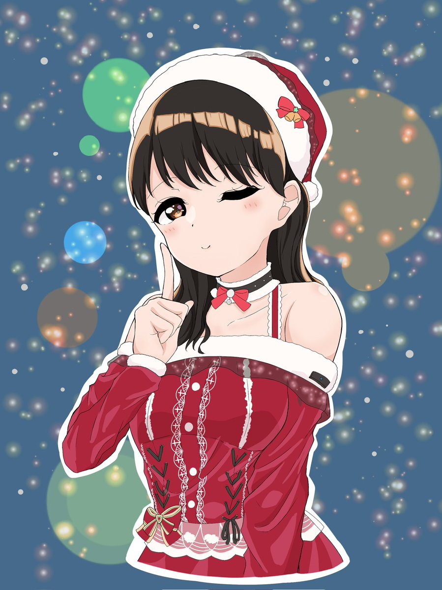 サンタみゆたん楽しみですねぃ(突貫クオリティ) #声グラクリスマス