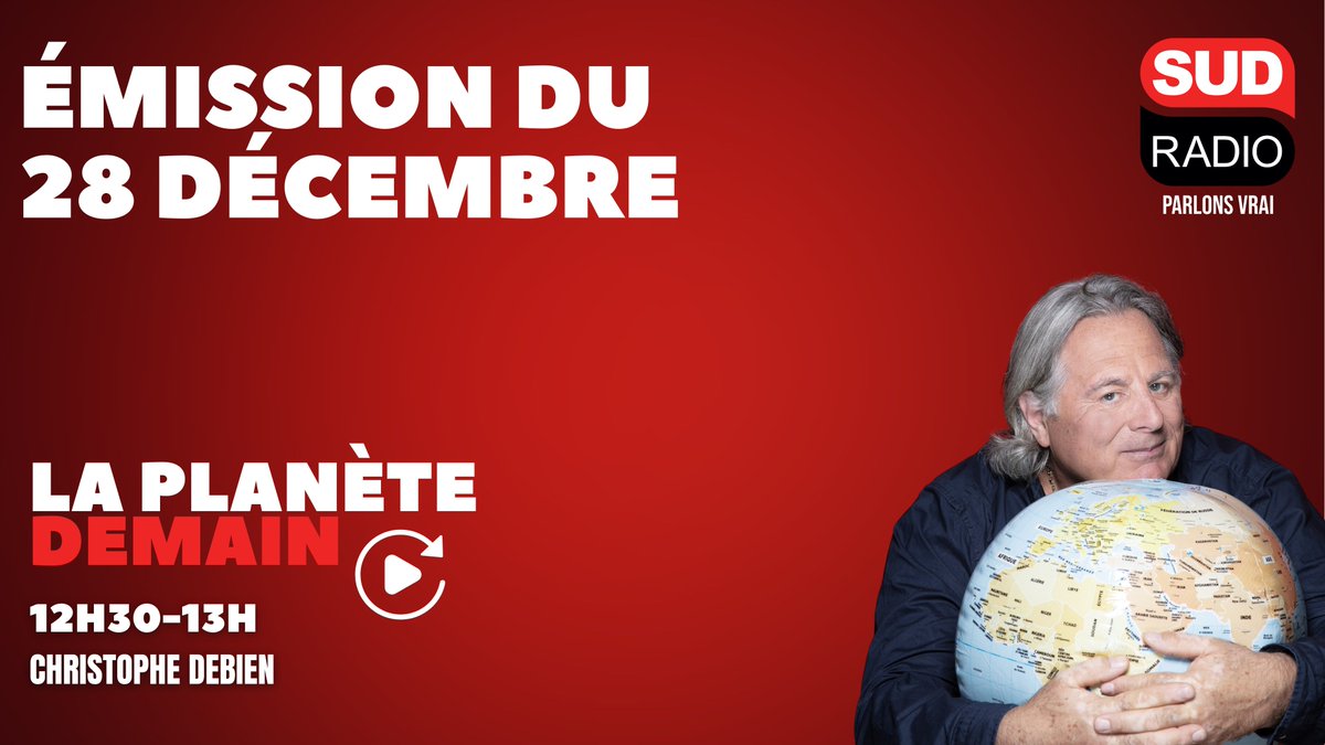 ❓Vous avez manqué <a href="/LaPlaneteDemain/">LA PLANÈTE DEMAIN</a> de ce dimanche 28 décembre avec <a href="/ChrisDebien/">Christophe Debien</a> ?

👉Retrouvez le replay : sudradio.fr/programme/la-p…