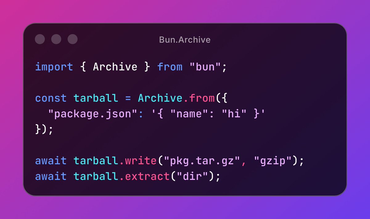 Jarred Sumner tweet media
