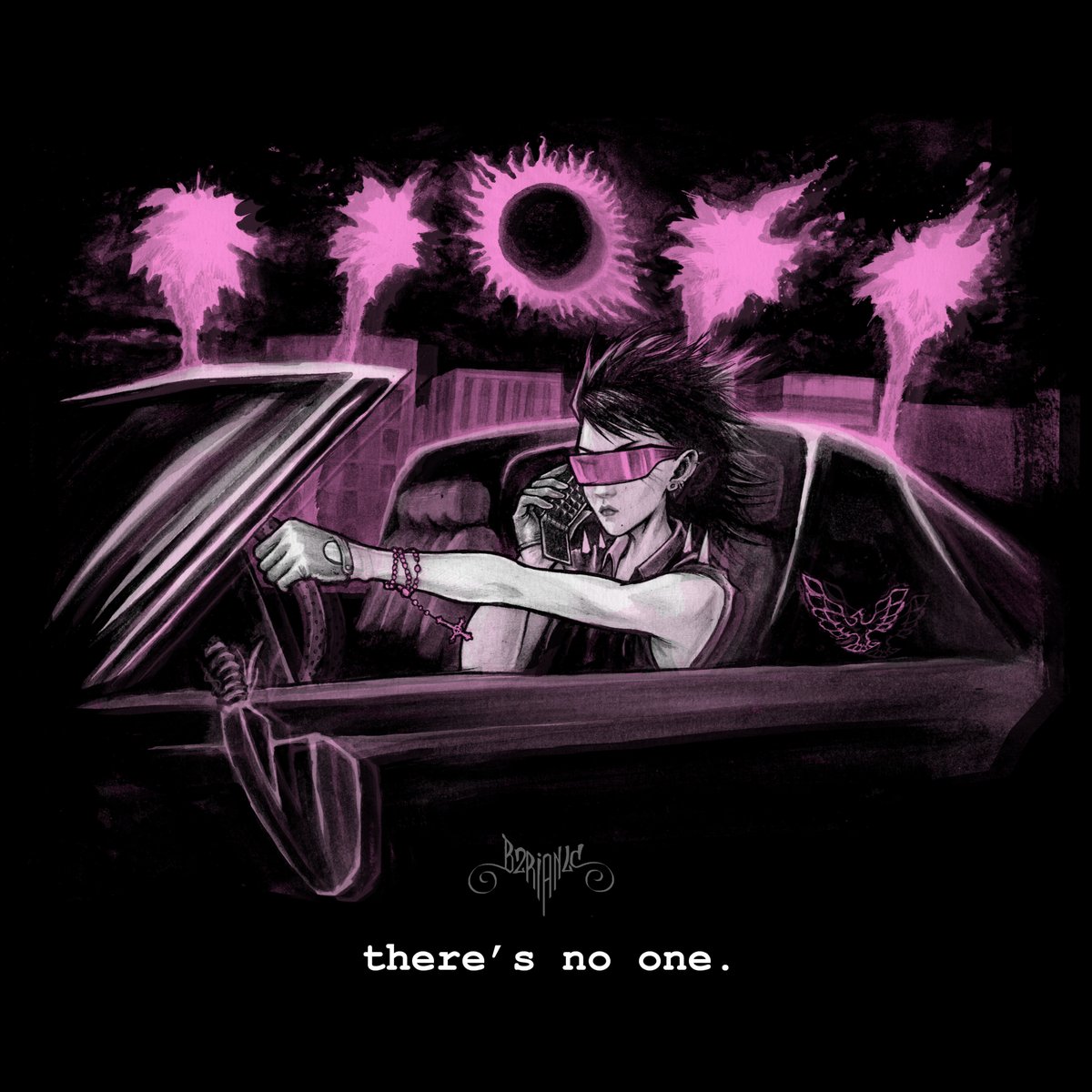 b2rian's tweet image. "Silver Bleeds The Black Sun"
done in ink, acrylic, graphite, and some Photoshop