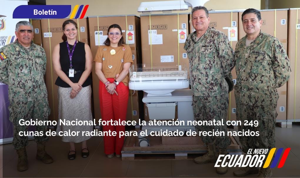 #BOLETÍN | Gobierno Nacional fortalece la atención neonatal con 249 cunas de calor radiante para el cuidado de recién nacidos.

Entérate más aquí  ⬇️
salud.gob.ec/gobierno-nacio…