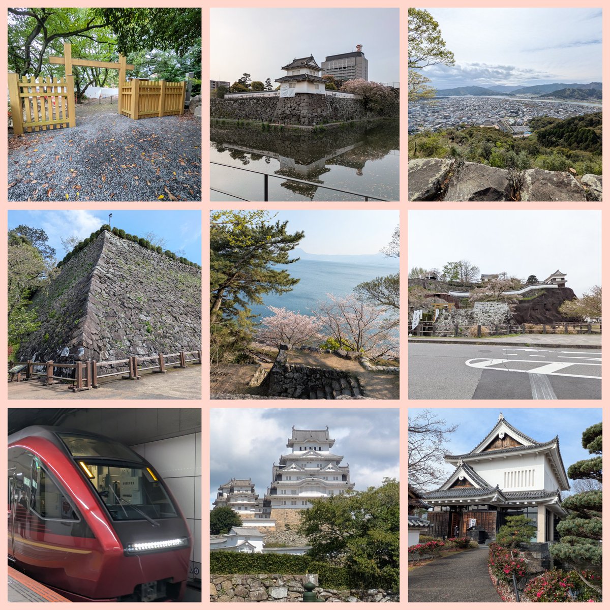 2025年の城巡りはこんな感じでした、ANAの早期予約がLCCくらい安いから来年は東北からスタートしようかな🌸
（回しもんじゃありまへん、旅中のトラブルで飛行機乗れない状況になったときのオペレーター対応が良すぎて救われましただけ