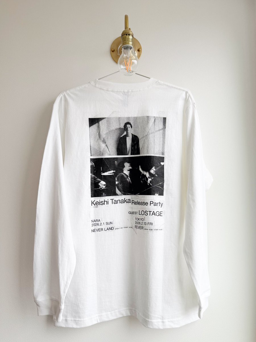 Keishi Tanaka meets LOSTAGE L/S TEE

LOSTAGEとの共作「居心地のいい部屋」のリリースを記念したロングスリーブTシャツ。リリースパーティーのフライヤーとそれぞれのロゴを網点プリント。6.6オンスの新たなボディを使用し、ざっくりとした風合いが魅力。

OFFICIAL SHOP
keishitanaka.stores.jp/items/694b32a2…