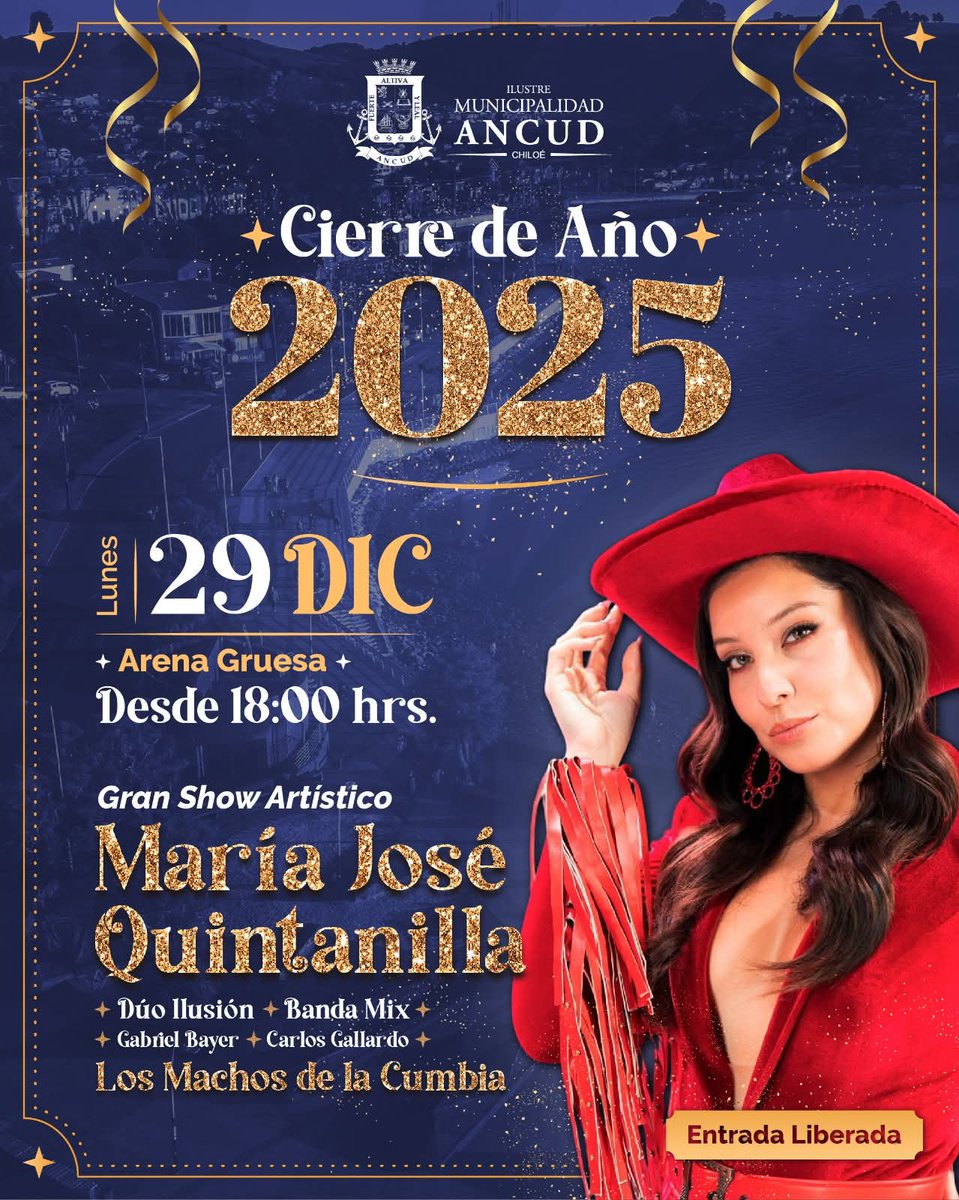 #Ancud, GRAN CIERRE DE VERANO EN LA CIUDAD DE PAZ.

Mas Información Abajo ⬇️:

facebook.com/share/p/1DE2yW….