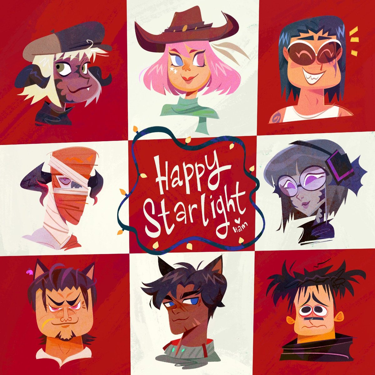 silly doodles for our little ffxiv gift exchange! :3