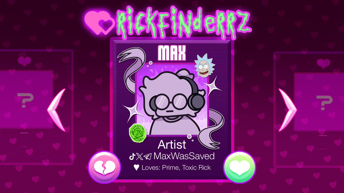 Meet Max, one of our artists! Please send them all the love!

tiktok/twitter/telegram @ MaxWasSaved

♡♡♡♡♡♡♡

(Flier by rickle.guy!)

♡♡♡♡♡♡♡

#RICKFINDERRZ #RICKFINDERRZTeam