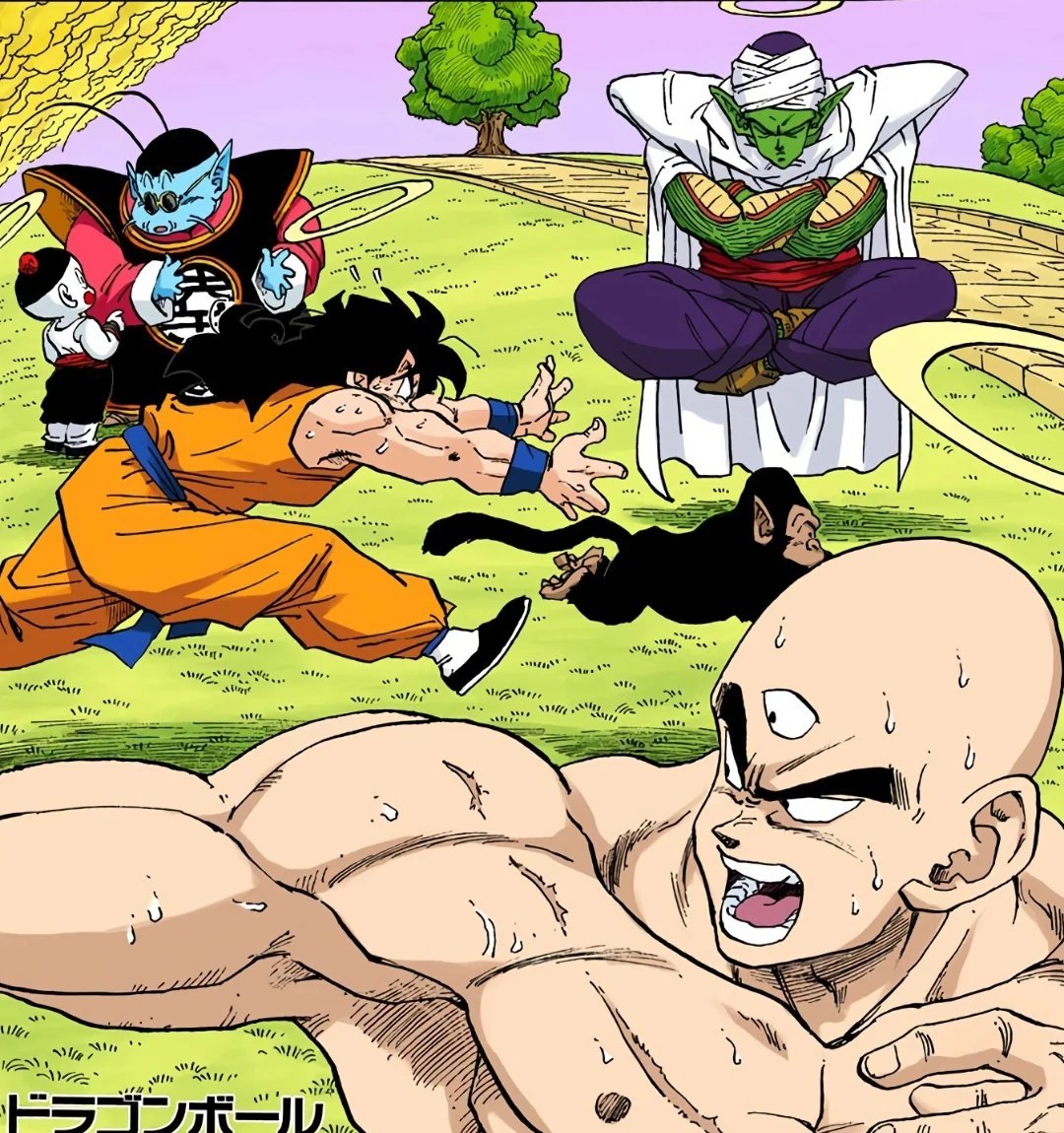 dbs_10_10's tweet image. In the end, going to Kaiō's place meant nothing for these four in the end...