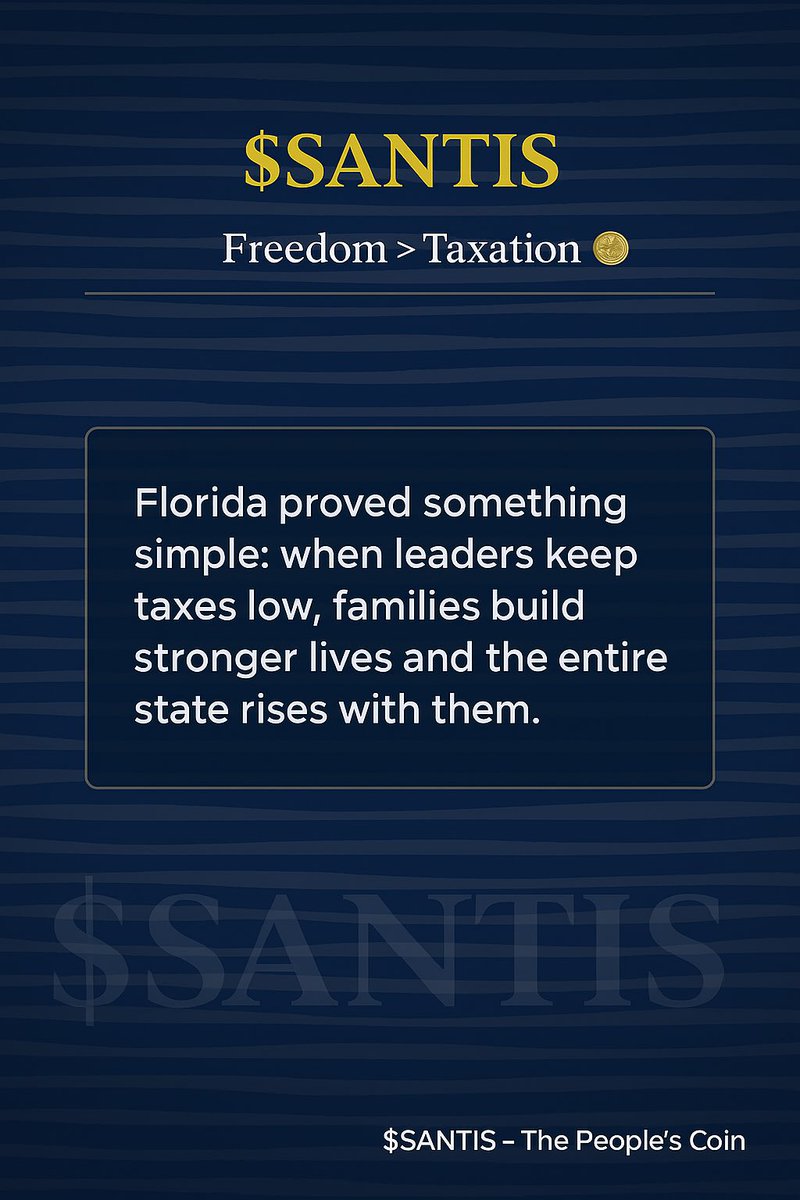 💥 $SANTIS | The People’s Coin 🇺🇸 tweet media