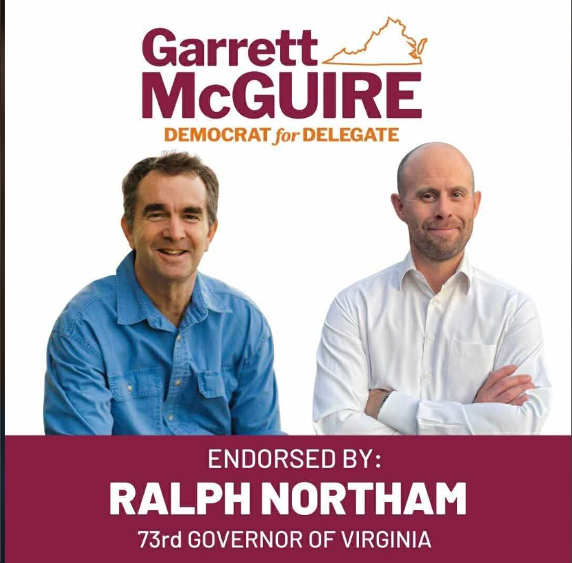 Former Gov. Ralph Northam has endorsed Garrett McGuire for HD17 bluevirginia.us/2025/12/virgin…