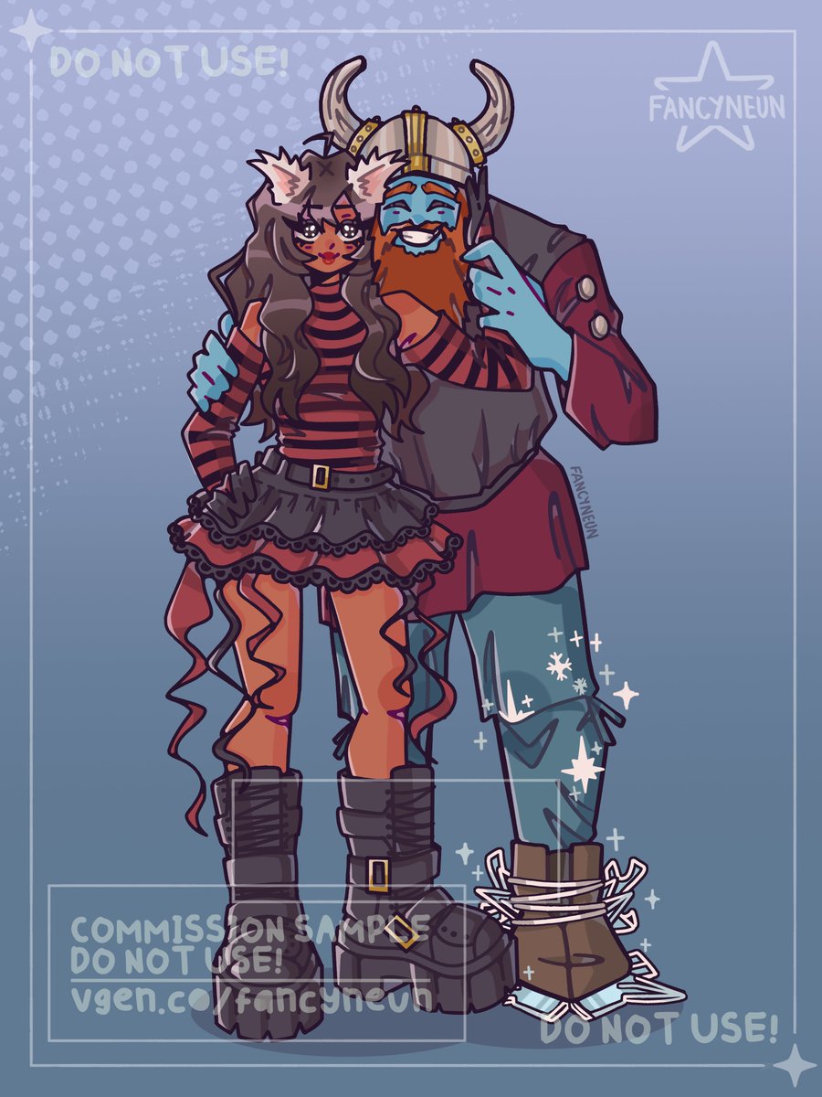 [CUSTOM CARTOON STYLE]
─ commission done for muninnnnn !

go to my VGen to get yours ! 
🔗 link below   

#VGen #VGenComm