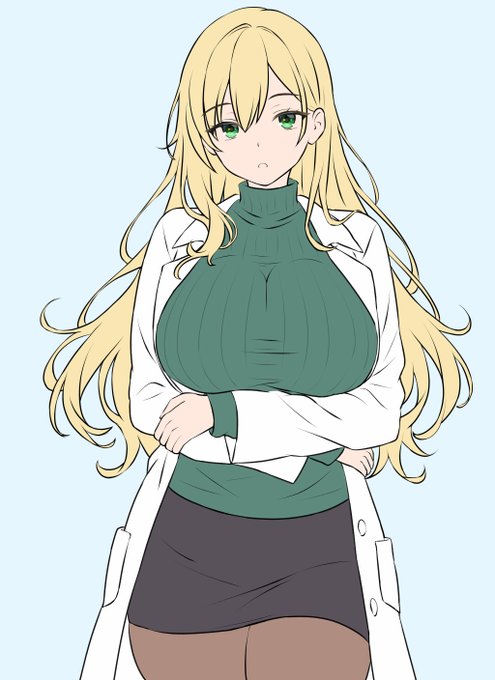 最初は金髪だったのだが、なんか保健室の先生みたいに見えるので紫になった 