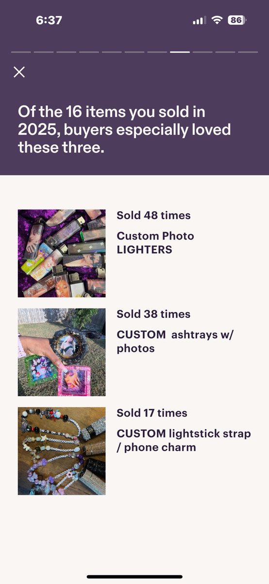 thank you so much for supporting my small business 💜 here's to 2026!